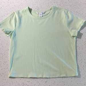 Athleta Mint Green Ribbed Crop Top